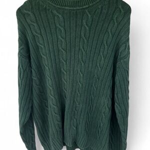 Vintage Dark green cable knit sweater